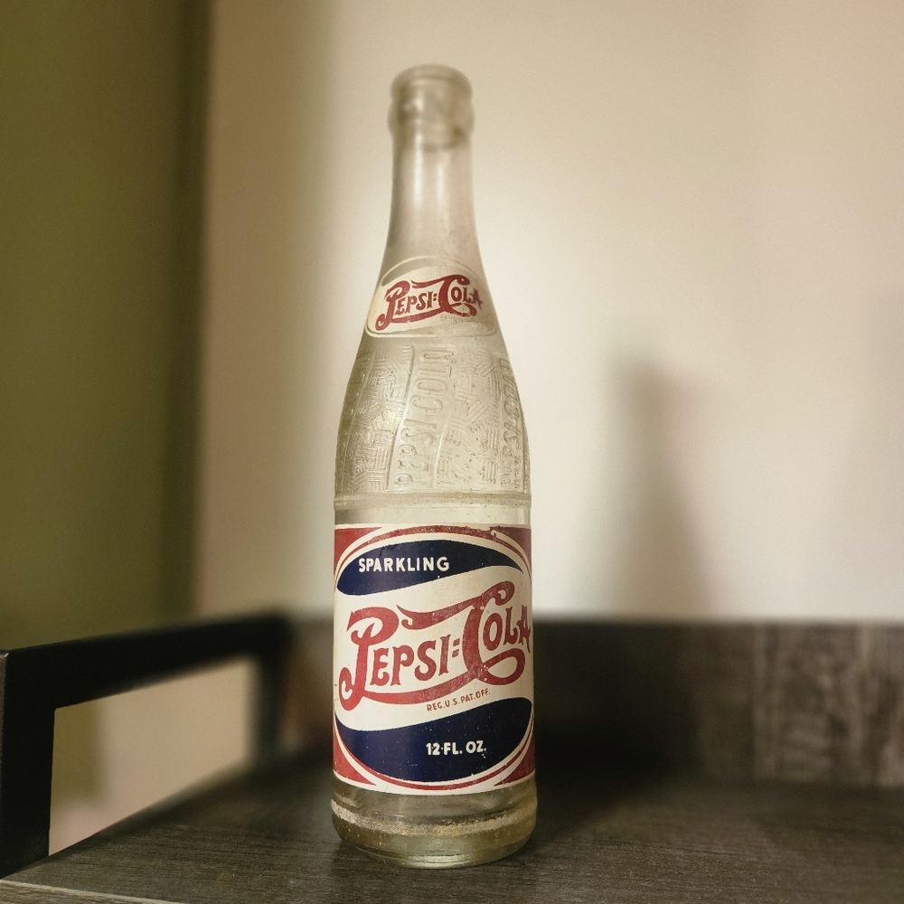 Lot of vintage soda bottles